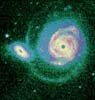 Пара пекулярных взаимодействующих галактик в созвездии Волопаса - NGC5754 и 5755 
            (23кб)